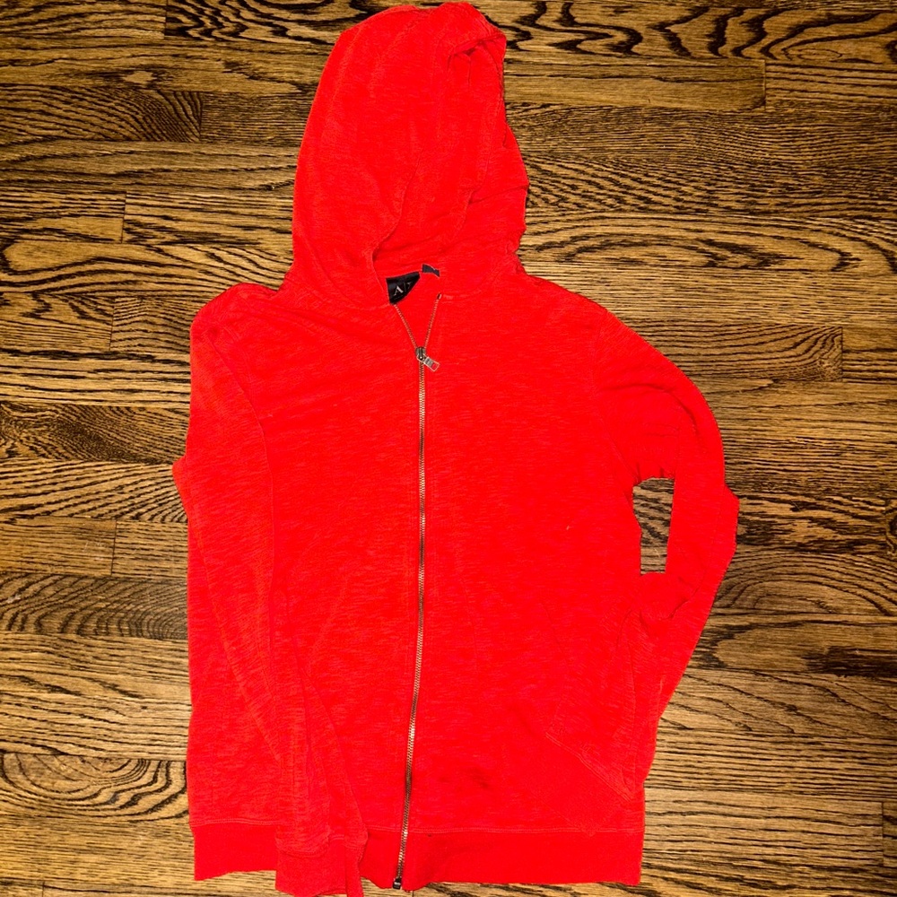 A/X Armani Exchange Fiery Red Hoodie orange size small